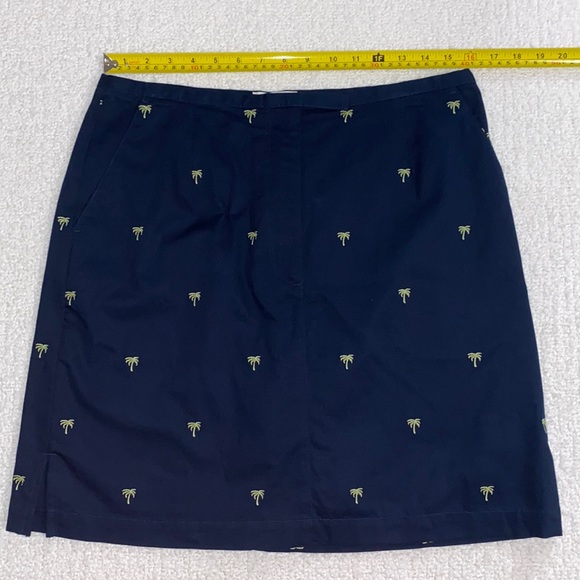 LizGolf Navy Blue with Palm Trees Golf Skort Skirt Size 12 🌴LIKE NEW!🌴 - Picture 7 of 10